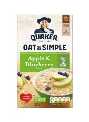 Picture of Quaker 2min Oats Apple & Blueberry 360gm