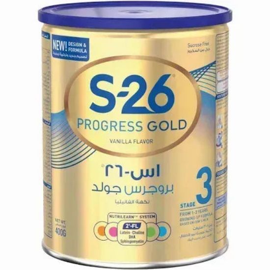 Picture of S-26 Progress Gold Stage 3 Growing-Up Milk Formula For 1-3Years 400gm