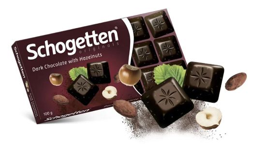 Picture of Schogetten Chocolate Dark Hazelnut 100gm