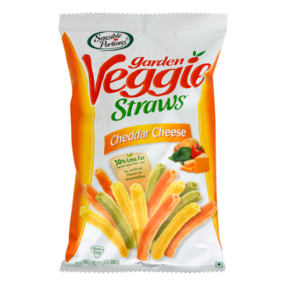 Picture of Sensible Portions Garden Veggie Straws Cheddar Chese 120gm