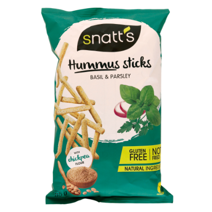 Picture of Snatt's Hummus Sticks Basil & Parsley 85gm