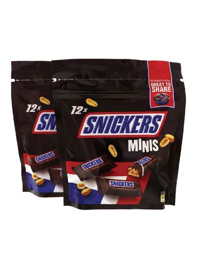 Picture of Snickers Minis Chocolate Bar 2x180gm