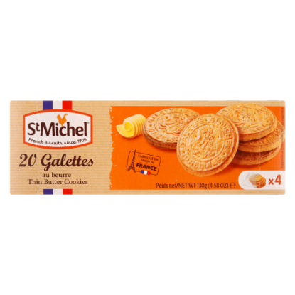 Picture of St Michel 20 Galettes Thin Butter Biscuit 130gm