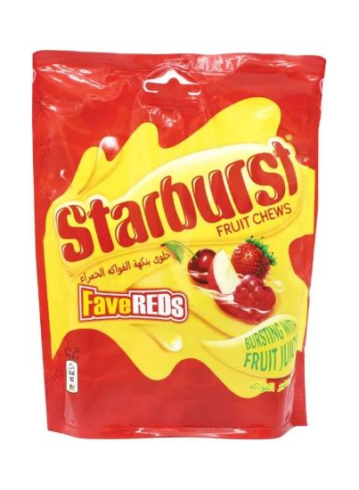 Picture of Starburst Fruit Chews Fave Reds 165gm