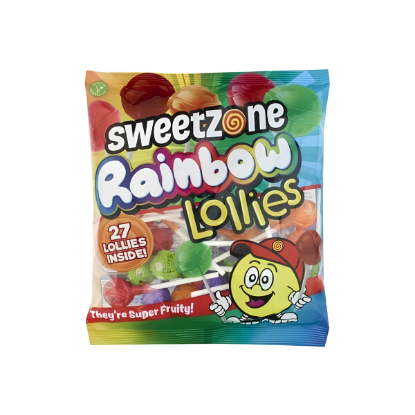 Picture of Sweetzone Assorted Rainbow Lollipops 182gm