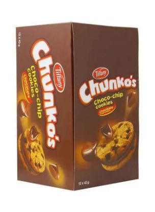 Picture of Tiffany Chunko's Choco-Chip Cookies Cream Sandwich 12X43gm