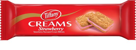 Picture of Tiffany Creams Strawberry Biscuits 80gm