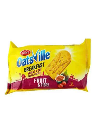 Picture of Tiffany Oatsville Breakfast Wheat & Oat Biscuits Fruit & Fibre 50gm