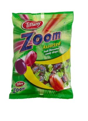 Picture of Tiffany Zoom Assorted Fruit Flavoured Candy Drops 800gm