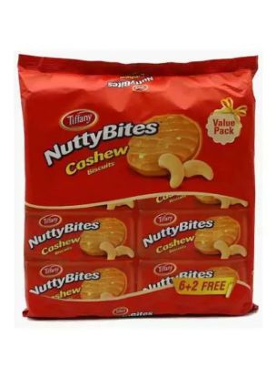 Picture of Tiffany Nuttybites Cashew Biscuits 6+2 Value Pack 90gm