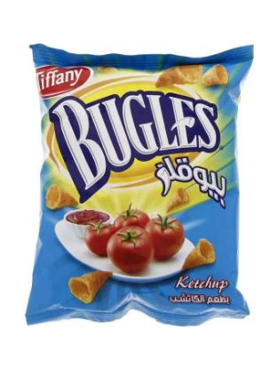 Picture of Tiffany Bugles Chips Ketchup 2x14gm