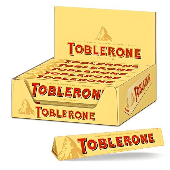 Picture of Toblerone Swiss Milk Chocolate Honey & Almond 100gm Pack of 20