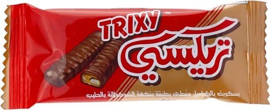 Picture of Trixy Chocolate Covered Caramel Biscuit 24x22.6gm