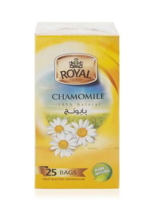 Picture of Royal Herbs Chamomile 100% Natural 25's Tea Bags 1Pack