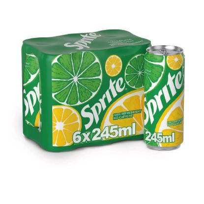 Picture of Sprite Lemon Lime Soda Can 6x245ml