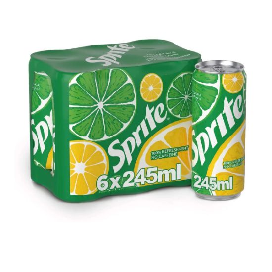 Picture of Sprite Lemon Lime Soda Can 6x245ml