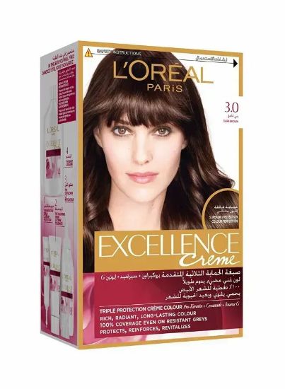 Picture of L'Oreal Excellence Hair Color Dark Brown 3.0