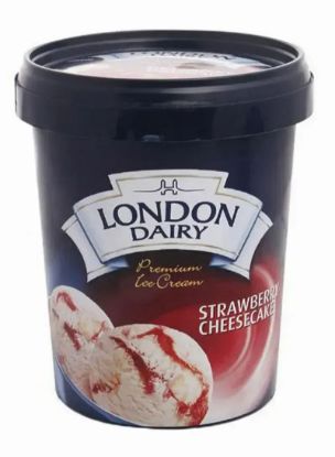 Picture of London Dairy Premium Ice Cream Strawberry Cheese Cake 500ml