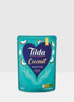 Picture of Tilda Steamed Basmati Rice Coconut Non Added Salt 250gm