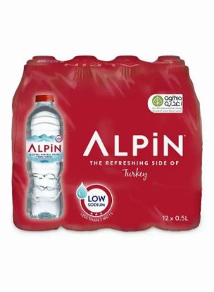 Picture of Alpin Alkaline Spring Natural Mineral Water Bottle 12x500ml