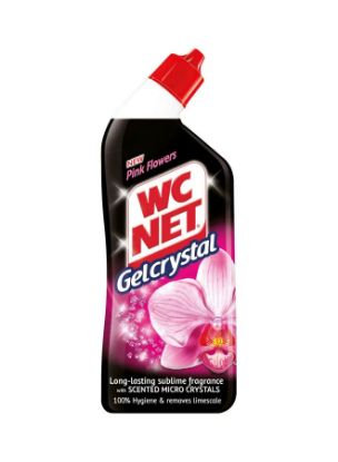 Picture of WC Net Gel Crystal Pink Flowers 750ml