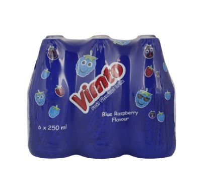 Picture of Vimto Blue Raspberry Drink in Pet Bottle, 6 x 250ml