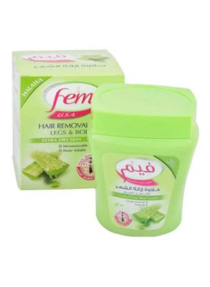 Picture of Fem Hair Removal Wax Legs & Body Aloe Vera 450gm