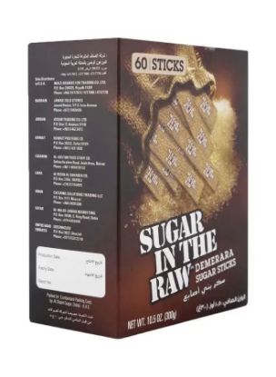 Picture of Sugar In The Raw Demerara 60 Sugar Sticks, 300gm