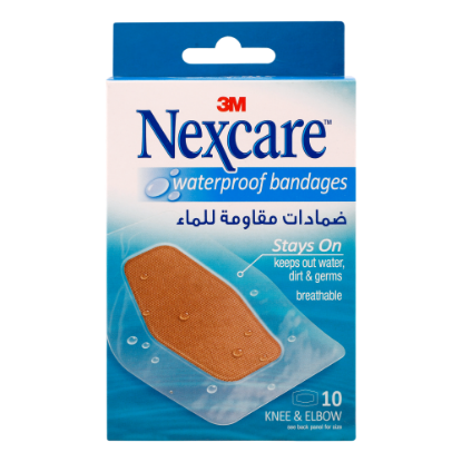 Picture of Nexcare Waterproof Bandages Kneel & Elbow 10's