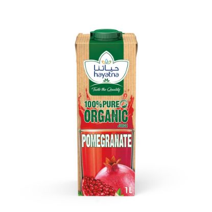 Picture of Hayatna Organic Juice Uht Pomegranate 1ltr