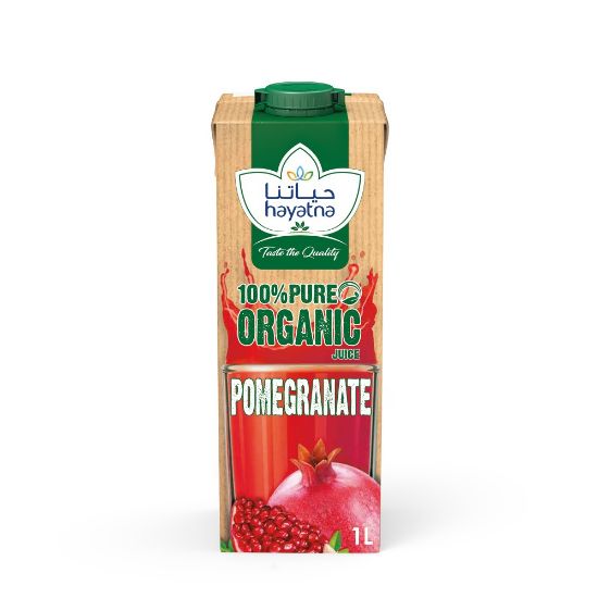 Picture of Hayatna Organic Juice Uht Pomegranate 1ltr