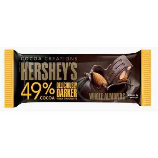 Picture of Hershey's Dark Chocolate with Almond 40gm