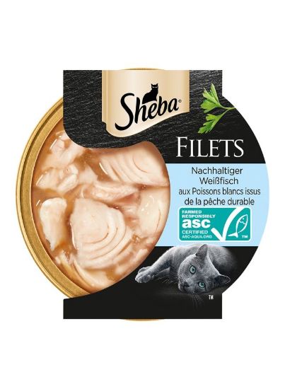 Picture of Sheba Cat Food Filets Whitefish 60gm