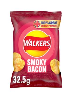 Picture of Walkers Potato Chips Smoky Bacon 32.5gm