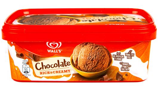 Picture of Wall's Ice Cream Tub Chocolate 1ltr