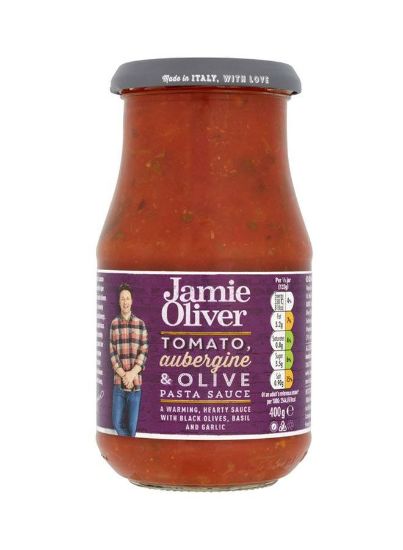 Picture of Jamie Oliver Tomato Aubergine & Olive Pasta Sauce 400gm