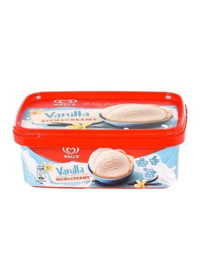 Picture of Wall's Vanilla Rich & Creamy Ice Cream Tub 1ltr