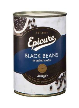 Picture of Epicure Black Beans In Salted Water 400gm