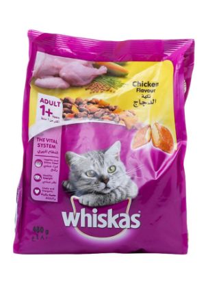 Picture of Whiskas Adult 1+ Chicken Flavour 480gm