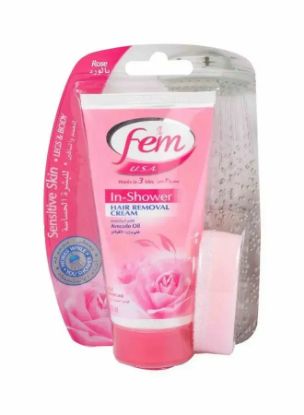 Picture of Fem Hair Removal Cream Rose In-Shower Enriched With Avocado Oil 150ml