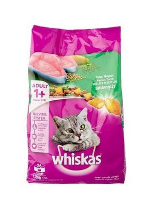 Picture of Whiskas Adult Cat Food Tuna Flavour 1+ Years 1.2kg