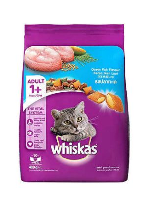 Picture of Whiskas Cat Food Adult Ocean Fish 480gm