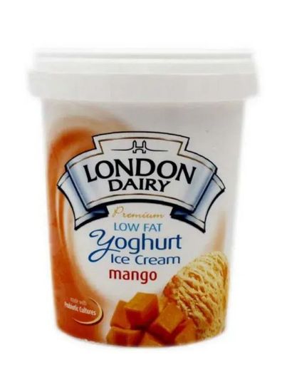 Picture of London Dairy Ice Cream Low Fat Mango Yogurt 500ml