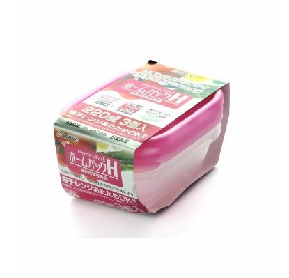 Picture of Seria Microwave Container Pink, Pack of 3pc