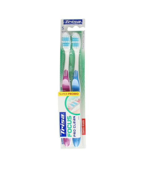 Picture of Trisa Toothbrush Focus Soft Twin 2's