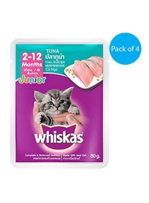 Picture of Whiskas Cat Food Kitten Tuna 4x80gm