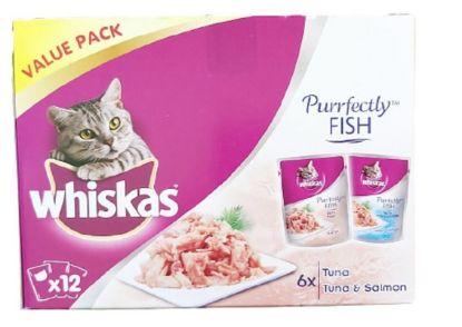 Picture of Whiskas Purrfectly Tuna & Salmon 80gm