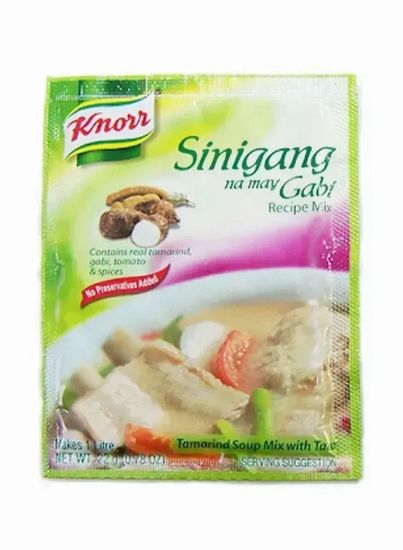 Picture of Knorr Sinigang Recipe Mix Real Tamarind, Gabi, Tomato & Spices 22gm