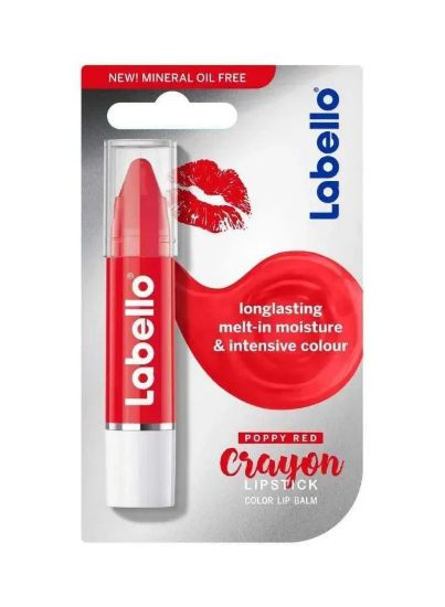 Picture of Labello Lip Stick Poppy Red Crayon 3gm