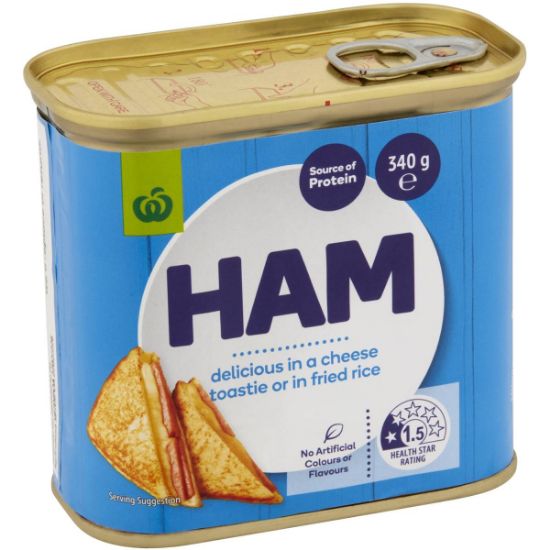 Picture of Woolworths Canned Ham 340gm